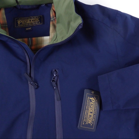 Pendleton Outdoorsmen Ripstop Poly w Hidden Stowaway Hood Windbreaker NWT Men’s - Picture 7 of 14